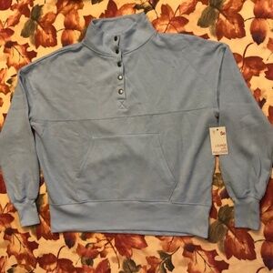 Light Blue Pullover Sweatshirt